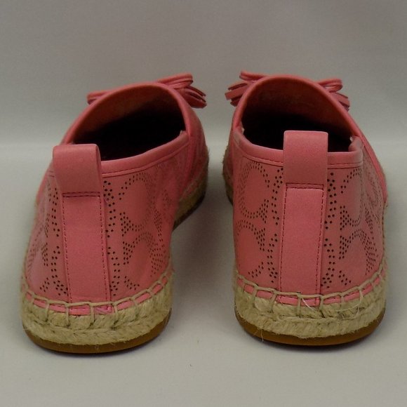 Coach C2782 Carson Espadrille Slip-Ons Bubble Gum Color Size 7.5 - Picture 4 of 11